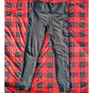 Fabletics PowerHold Black High-Rise Leggings with Pockets Size S